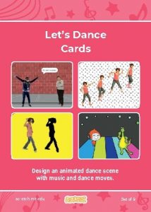 Lets Dance Cards Design an animated dance scene