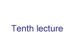 Tenth lecture Principles of radiation protection IExternal radiation