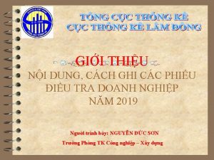 GII THIU NI DUNG CCH GHI CC PHIU