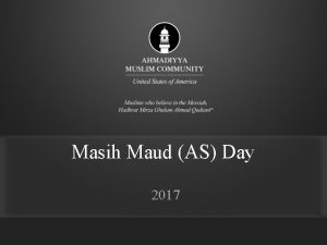 Masih Maud AS Day 2017 Hospitality in the