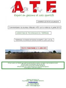 LIGNIERES LES ROYE le 9 juillet 2013 Commentaires