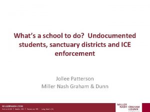 Whats a school to do Undocumented students sanctuary
