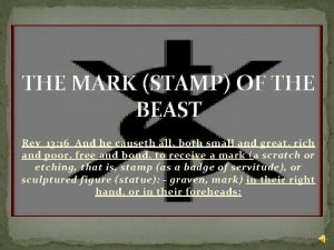 Stamp of the beast