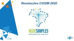 Resolues CGSIM 2020 Resoluo CGSIM n 59 De