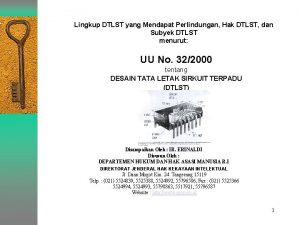 Lingkup DTLST yang Mendapat Perlindungan Hak DTLST dan