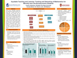 Equitable Teaching and Learning Tracking and Detracking of