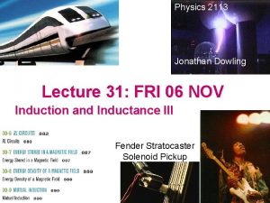 Physics 2113 Jonathan Dowling Lecture 31 FRI 06