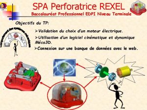 SPA Perforatrice REXEL Baccalaurat Professionnel EDPI Niveau Terminale