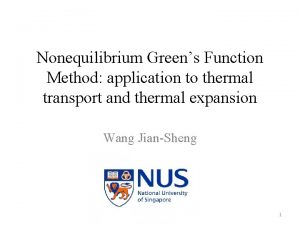 Nonequilibrium Greens Function Method application to thermal transport