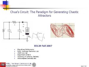 Chuas Circuit The Paradigm for Generating Chaotic Attractors