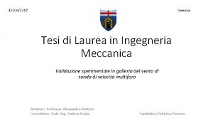 15092017 Genova Tesi di Laurea in Ingegneria Meccanica