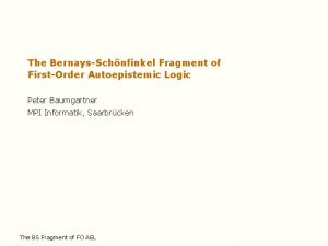 The BernaysSchnfinkel Fragment of FirstOrder Autoepistemic Logic Peter