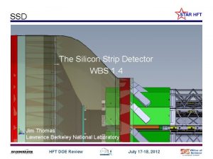 SSD The Silicon Strip Detector WBS 1 4