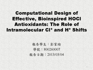 Computational Design of Effective Bioinspired HOCl Antioxidants The