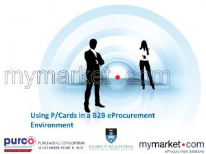 Using PCards in a B 2 B e