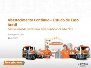 Abastecimento Contnuo Estudo de Caso Brasil Continuidad de