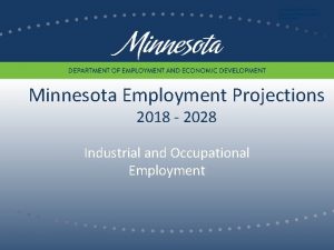 Minnesota Department of Employment and Economic Development Minnesota