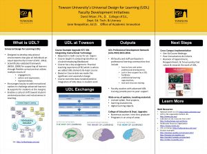 Towson Universitys Universal Design for Learning UDL Faculty