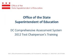 Office of the State Superintendent of Education DC