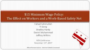 15 Minimum Wage Policy The Effect on Workers
