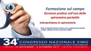 Formazione sul campo Sessione pratica sulluso dello spirometro