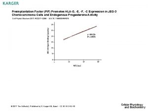 Preimplantation Factor PIF Promotes HLAG E F C