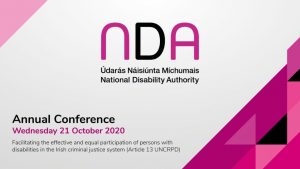National Disability Authority National Conference 2020 Recognising and