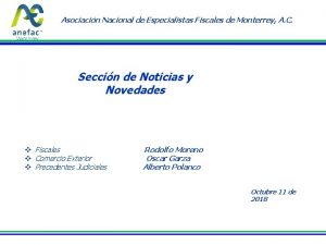 Asociacin Nacional de Especialistas Fiscales de Monterrey A