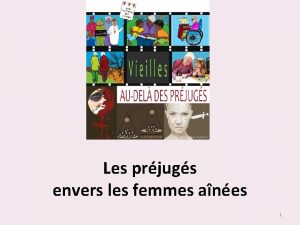 Les prjugs envers les femmes anes 1 Ce