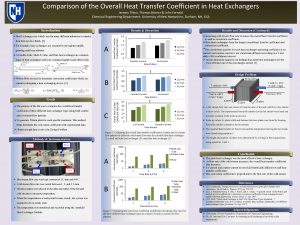 Comparison of the Overall Heat Transfer Coefficient in