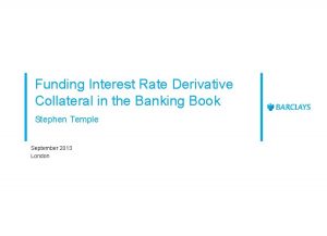 Funding Interest Rate Derivative Collateral in the Banking