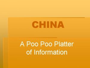 CHINA A Poo Platter of Information Pictographs Ideographs