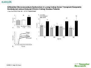 Differential Microvasculature Dysfunction in Living Kidney Donor Transplant