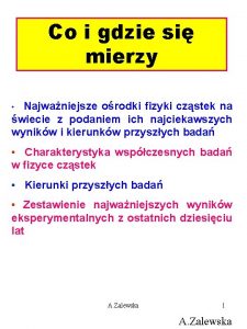 Co i gdzie si mierzy Najwaniejsze orodki fizyki