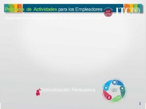 Programa de Actividades para los Empleadores Organizaciones Empresariales