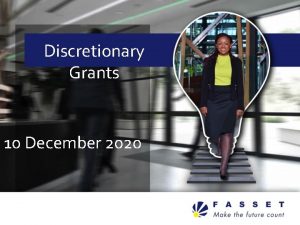 Discretionary Grants 10 December 2020 Role of SETAs