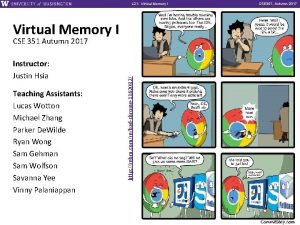 L 21 Virtual Memory I Instructor Justin Hsia