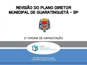 REVISO DO PLANO DIRETOR MUNICIPAL DE GUARATINGUET SP