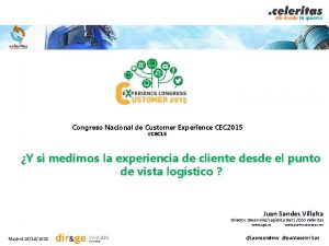 Congreso Nacional de Customer Experience CEC 2015 CEC