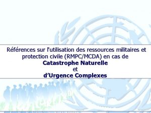 Rfrences sur lutilisation des ressources militaires et protection