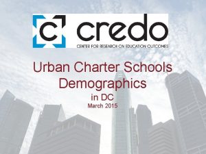 Urban Charter Schools Demographics in DC March 2015