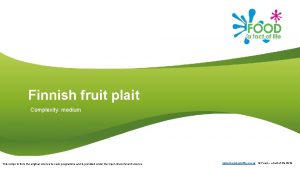 Finnish fruit plait