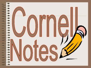 Cornell note taking stimulates critical thinking skills Note