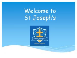 Welcome to St Josephs Learning and Growing Together