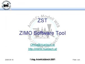 ZST ZIMO Software Tool OfficeHuebsch at http AMW