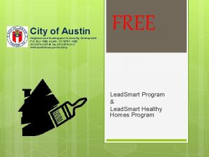 City of Austin Neighborhood Housing and Community Development