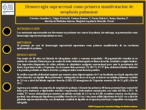 Hemorragia suprarrenal como primera manifestacin de neoplasia pulmonar