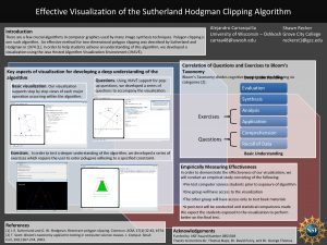 Effective Visualization of the Sutherland Hodgman Clipping Algorithm