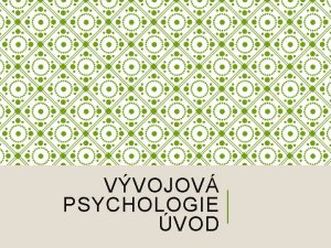 VVOJOV PSYCHOLOGIE VOD PROMNA LIDSKHO IVOTA https www