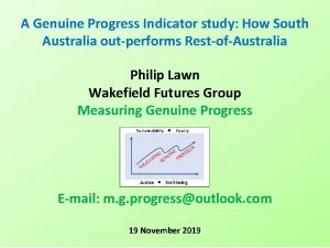 A Genuine Progress Indicator study How South Australia